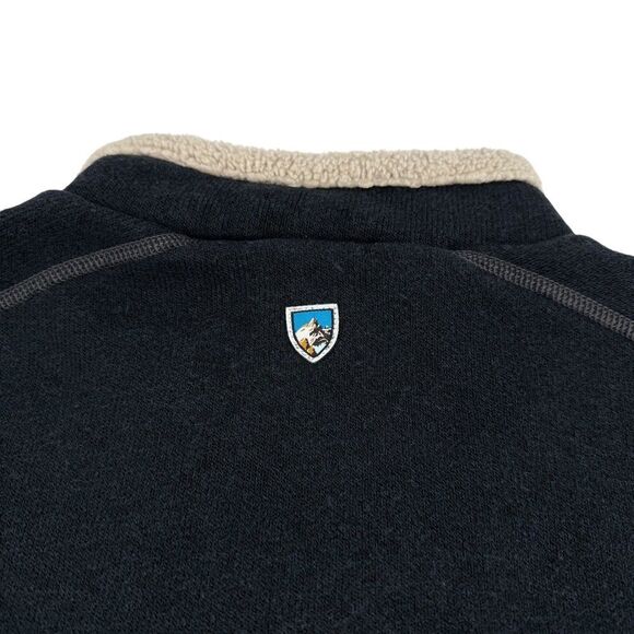 Kuhl Men's EUROPA Quarter Zip Alfpaca Fleece Navy Blue Medium - Picture 8 of 16